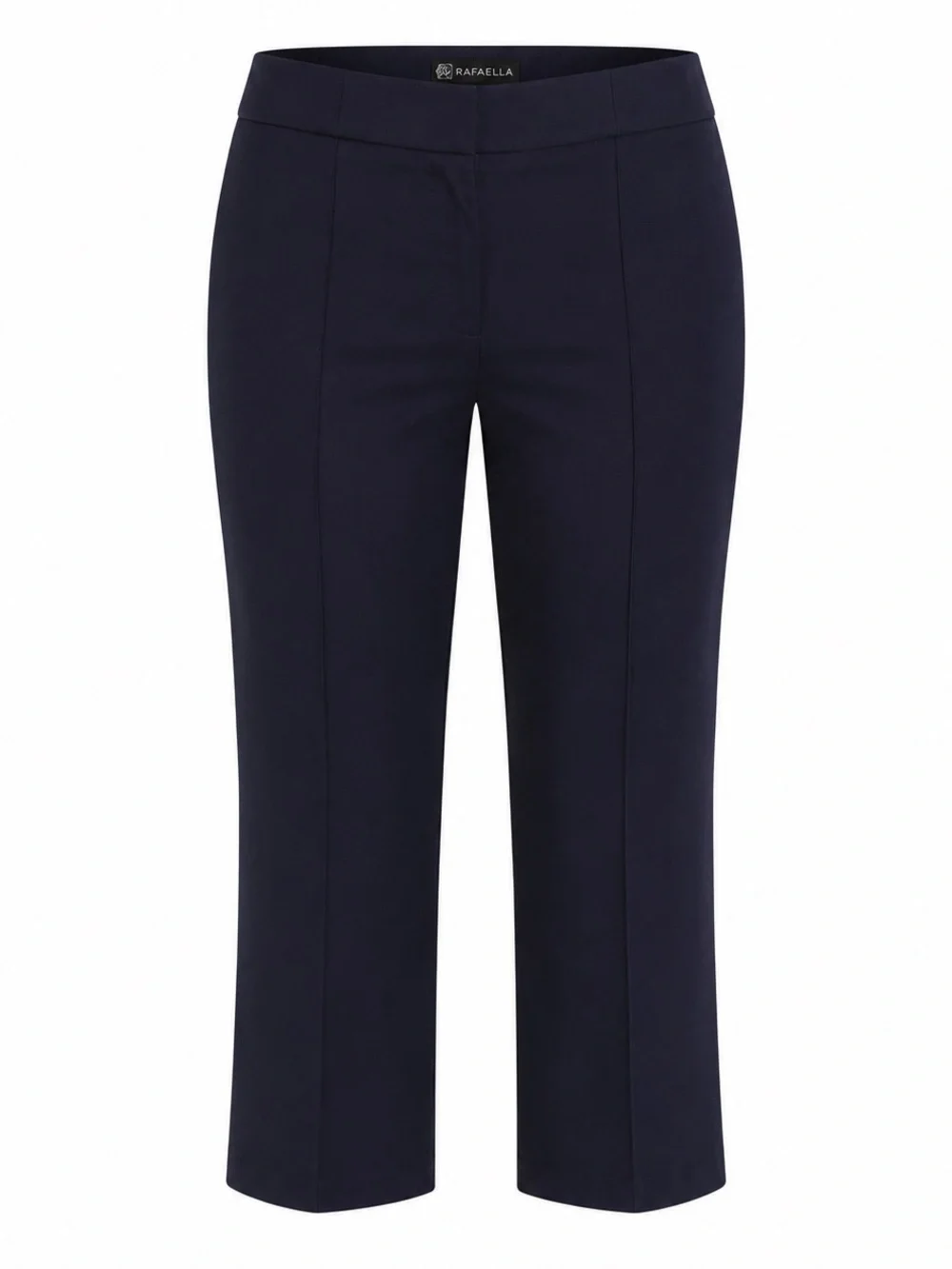 NWT Rafaella Pintuck Crop Pants Women’s Size 14 Navy Pull-On Stretch Pockets
